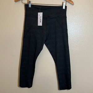 NWT L.A.M. Lifestyle and Movement Cate High Waist Asymmetrical 7/8 Capri